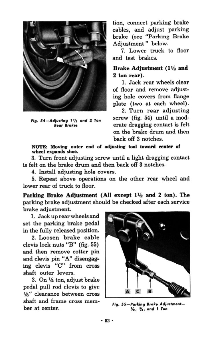 1954 Chevrolet Trucks Operators Manual Page 26